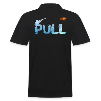 Tontaubenschießen game gamer Tontauben - Männer Poloshirt - Schwarz - Hinten - Kai (181cm)
