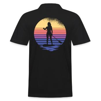 SUP Dames Paddelsurfer Stand Up Paddle supboard - Polo Homme - noir - Dos - Kai (181cm)