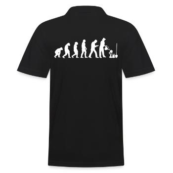 Gardener Farmer Landscape Gardener Plants - Men's Polo Shirt - black - Back - Kai (181cm)