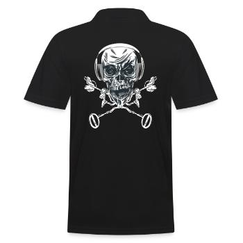 Sondeur Accessoires Skeleton Métal - Polo Homme - noir - Dos - Kai (181cm)