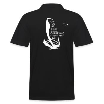 Planche à voile voile planche à voile - Polo Homme - noir - Dos - Kai (181cm)