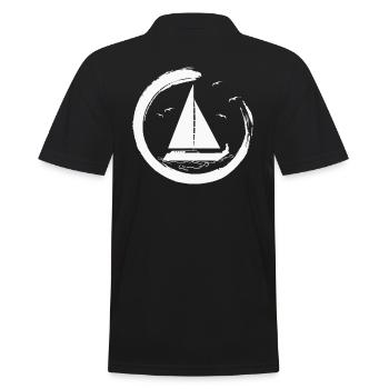 Voile voile bateau Voilier Yacht Yacht - Polo Homme - noir - Dos - Kai (181cm)