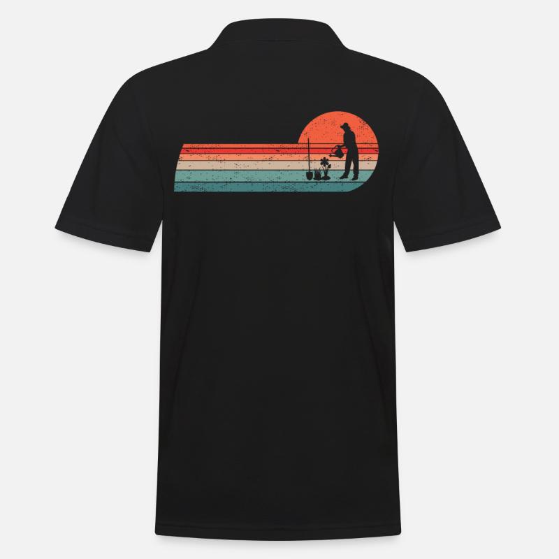Gärtner Garten-Planzen Gärtner - Männer Poloshirt - Schwarz