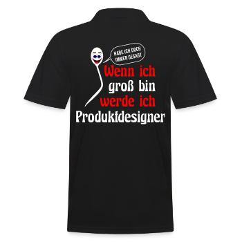 Technischer Geburtstag Kollegen lustig - Männer Poloshirt - Schwarz - Hinten - Kai (181cm)