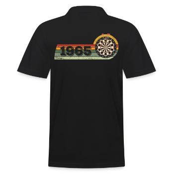 Joueur de fléchettes né en 1965 Birthday Dart discs - Polo Homme - noir - Dos - Kai (181cm)