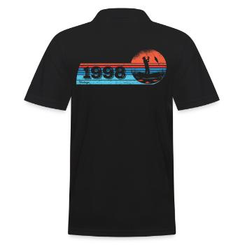 Pêcheur né en 1998 Anniversaire Fliegenflischen - Polo Homme - noir - Dos - Kai (181cm)