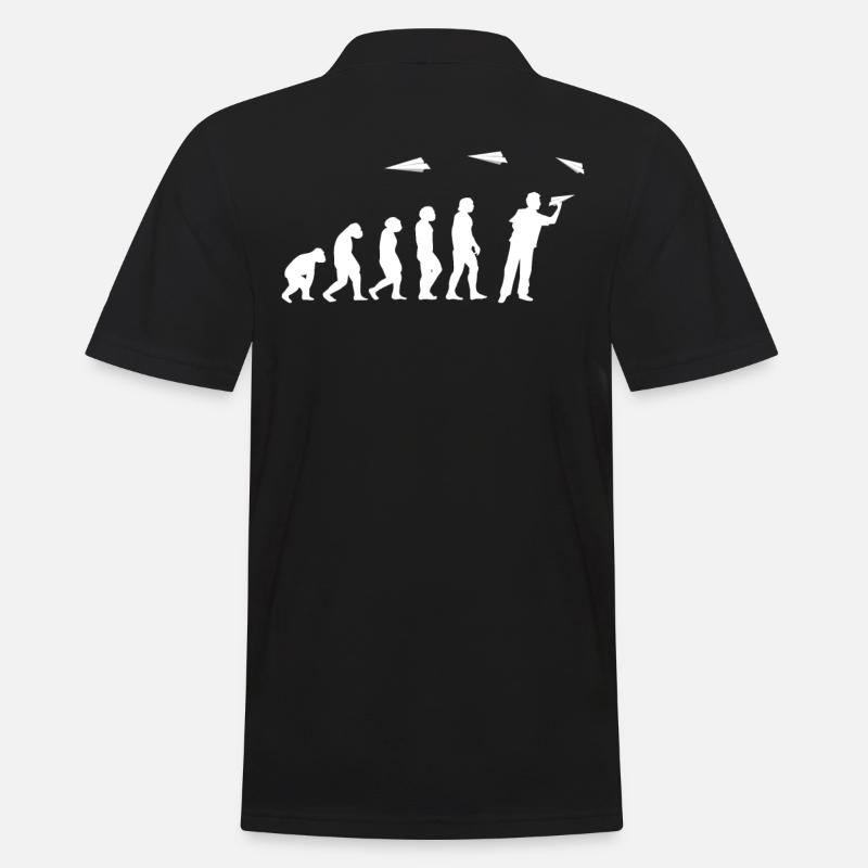 Papier Pilote d’avion Math Teacher Evolution - Polo Homme - noir