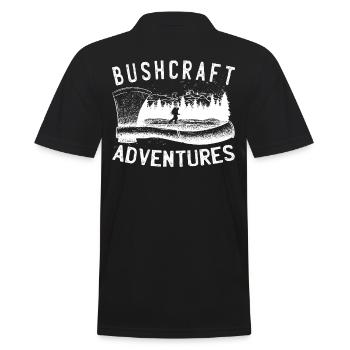 Bushcrafter Survival offroads Camping en plein air - Polo Homme - noir - Dos - Kai (181cm)