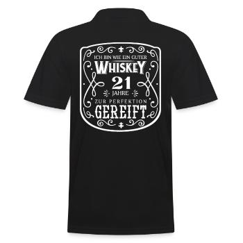 Whisky 21ème anniversaire 21 ans Je suis comme bon - Polo Homme - noir - Dos - Kai (181cm)