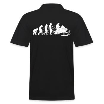 Conducteur de motoneige Snowmobile Evolution - Polo Homme - noir - Dos - Kai (181cm)