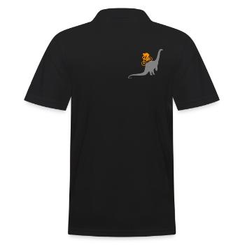 VTT Vtt Dinosaures VTT VTT VTT - Polo Homme - noir - Dos - Kai (181cm)