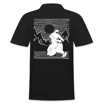 Conducteur de motoneige Motoneige Motoneige - Polo Homme - noir - Dos - Kai (181cm)