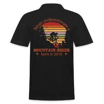 MTB-Mountainbike vintage 2010 anniversaire - Polo Homme - noir - Dos - Kai (181cm)