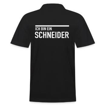 Schneider - Männer Poloshirt - Schwarz - Hinten - Kai (181cm)