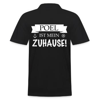 Poel Ostsee Insel Design - Männer Poloshirt - Schwarz - Hinten - Kai (181cm)
