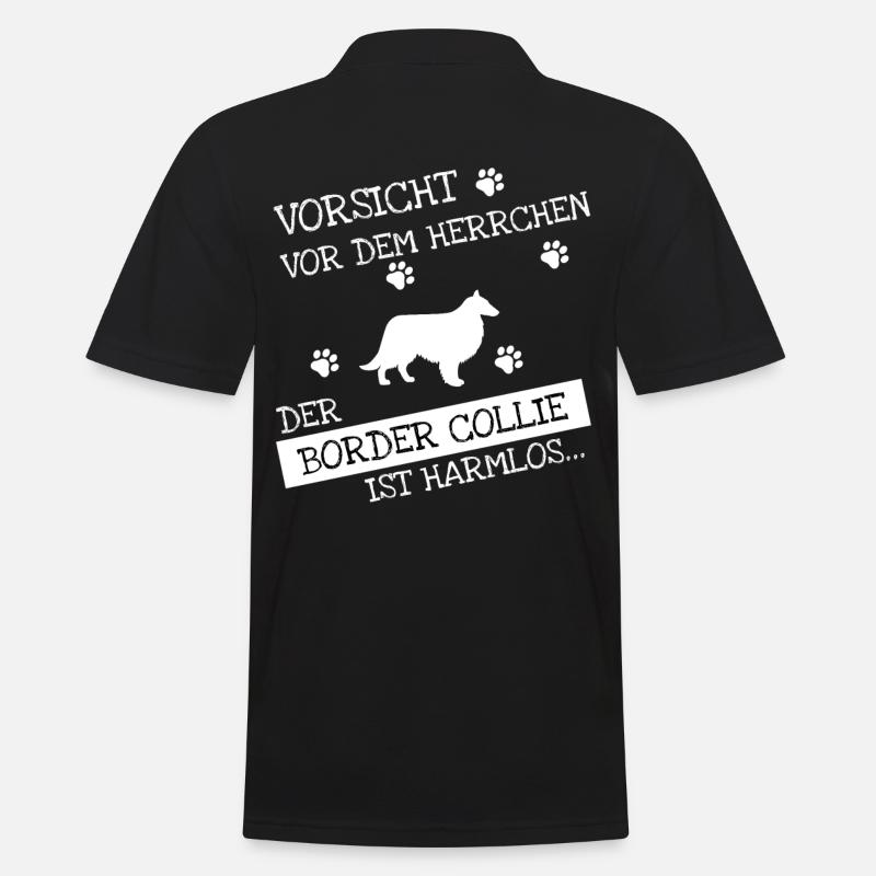 Border Collie - Männer Poloshirt - Schwarz