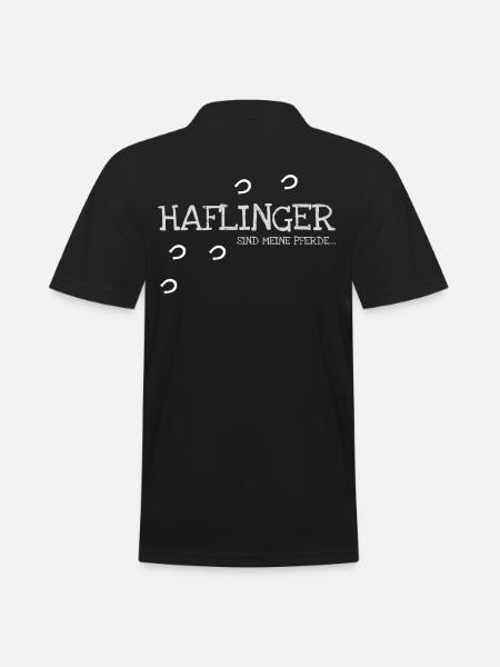 Haflinger Haflingerzucht Pferdesport - Männer Poloshirt - Schwarz