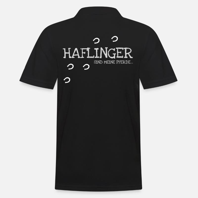 Haflinger Haflingerzucht Pferdesport - Männer Poloshirt - Schwarz