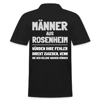 Hommes de Rosenheim - Polo Homme - noir - Dos - Kai (181cm)