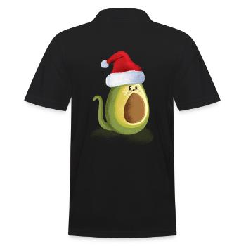 Noël laid Noël hiver avocat chat - Polo Homme - noir - Dos - Kai (181cm)