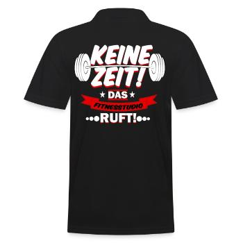 Proverbes de remise en forme Entraînement physique - Polo Homme - noir - Dos - Kai (181cm)