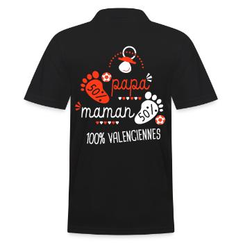 Valenciennes foot bébé supporter club football va - Polo Homme - noir - Dos - Kai (181cm)