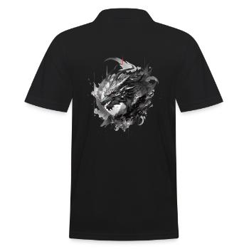 Mecha Tier Tiger Wolf Fuchs Pferd Cyborg - Männer Poloshirt - Schwarz - Hinten - Kai (181cm)