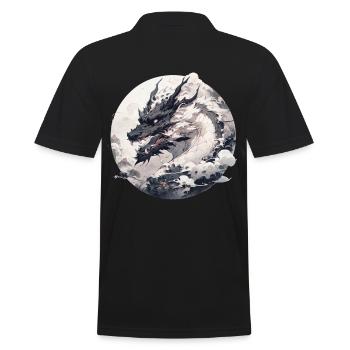 Mecha Tier Tiger Wolf Fuchs Pferd Cyborg - Männer Poloshirt - Schwarz - Hinten - Kai (181cm)