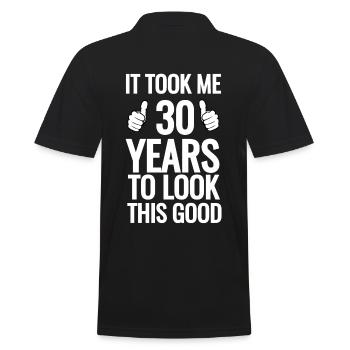 30e anniversaire 30 ans - Polo Homme - noir - Dos - Kai (181cm)