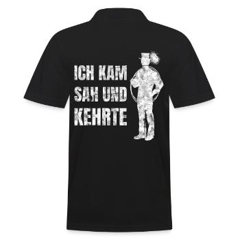 Ich Kam Sah Und Kehrte Kaminfeger Schornsteinfeger - Männer Poloshirt - Schwarz - Hinten - Kai (181cm)