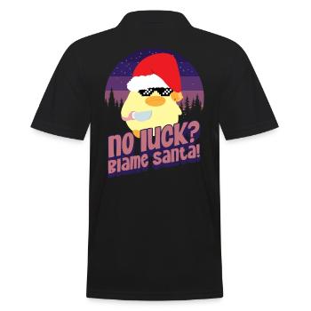Blâmer le Père Noël - Ente mit Messer Duck with Knife - Polo Homme - noir - Dos - Kai (181cm)