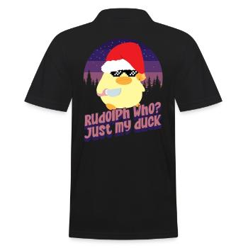 Rudolph qui ? - Canard au couteau - Polo Homme - noir - Dos - Kai (181cm)