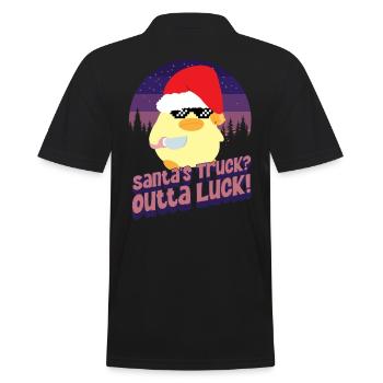 Camion du Père Noël - Ente mit Messer Duck with Knife - Polo Homme - noir - Dos - Kai (181cm)