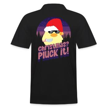 Plumer Noël - Ente mit Messer Duck with Knife - Polo Homme - noir - Dos - Kai (181cm)
