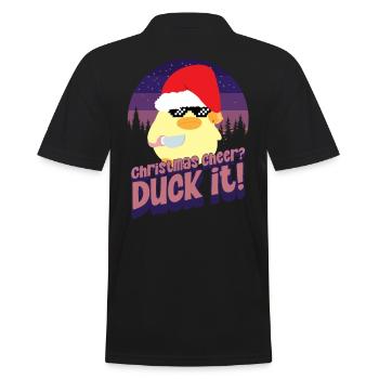 Noël Duck it - Ente mit Messer Duck with Knife - Polo Homme - noir - Dos - Kai (181cm)