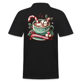 Current Mood - Holidays Family Funny Christmas - Männer Poloshirt - Schwarz - Hinten - Kai (181cm)