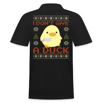 Canard avec couteau Meme Ne donnez pas un Noël de canard - Polo Homme - noir - Dos - Kai (181cm)