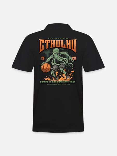 Baloncesto Cthulhu Culto Lovecraft Necronomicón - Polo hombre - negro