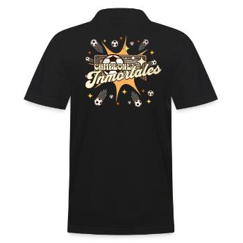 España Meisterschaft 2024 Frauen Männer Spanien - Männer Poloshirt - Schwarz - Hinten - Kai (181cm)