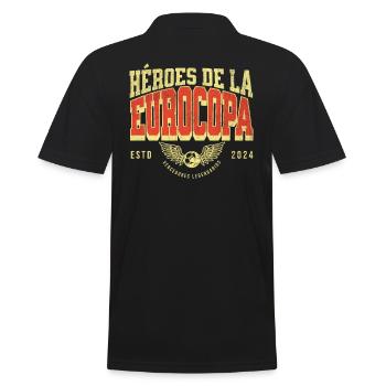 Championnat d’Espagne 2024 Femmes Hommes Drapeau Rouge - Polo Homme - noir - Dos - Kai (181cm)