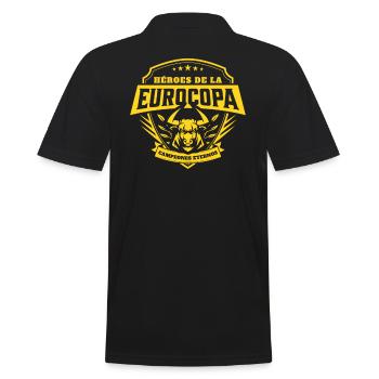 Championnat d’Espagne 2024 Drapeau rouge espagnol - Polo Homme - noir - Dos - Kai (181cm)