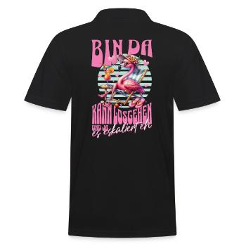 Flamingo 'I’m there can go' pour les célébrations - Polo Homme - noir - Dos - Kai (181cm)
