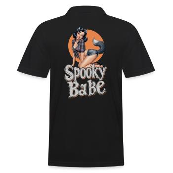 Costume de loup-garou rétro Spooky Babe pour femme - Polo Homme - noir - Dos - Kai (181cm)