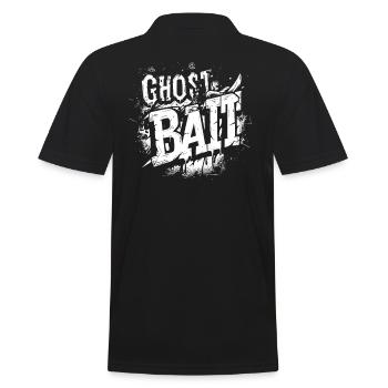 Ghost Bait Haunted Font Ghost Bait | Paranormal - Men's Polo Shirt - black - Back - Kai (181cm)