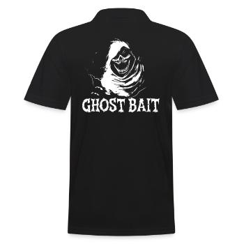 Ghost Bait Schädel Geistköder Spukender Sensenmann - Männer Poloshirt - Schwarz - Hinten - Kai (181cm)