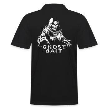 Ghost Bait Gespenstischer Sensenmann Geisterjäger - Männer Poloshirt - Schwarz - Hinten - Kai (181cm)