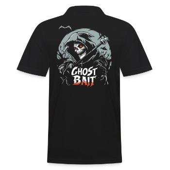 Ghost Bait Sensenmann Geisterköder | Paranormal - Männer Poloshirt - Schwarz - Hinten - Kai (181cm)