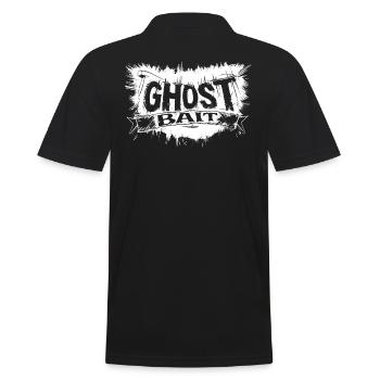 Ghost Bait Geisterköder Banner Paranormales Design - Männer Poloshirt - Schwarz - Hinten - Kai (181cm)