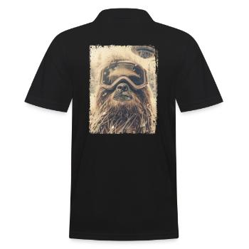 OVNI rétro vintage étrange extraterrestre paresseux de neige - Polo Homme - noir - Dos - Kai (181cm)