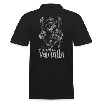 Sinister Wolf Road vers Valhalla Design - Polo Homme - noir - Dos - Kai (181cm)